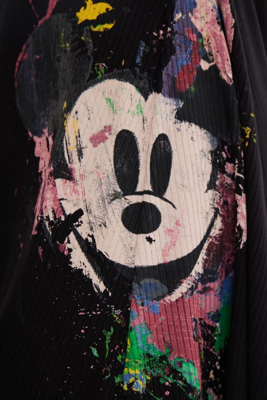 ropa 4802L419 mujer Desigual vestido skater corto de mickey mouse de disney - Desigual sales online