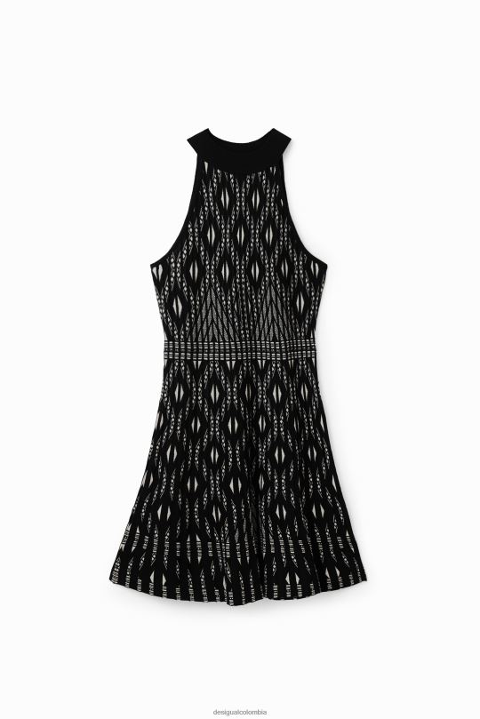 Desigual Colombia bolsos - ropa 4802L496 mujer Desigual vestido corto de punto geométrico