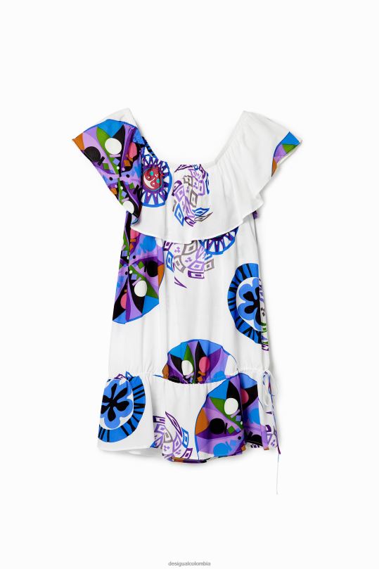 Desigual zapatos Colombia - ropa 4802L497 mujer Desigual metro. vestido corto con volantes de christian lacroix