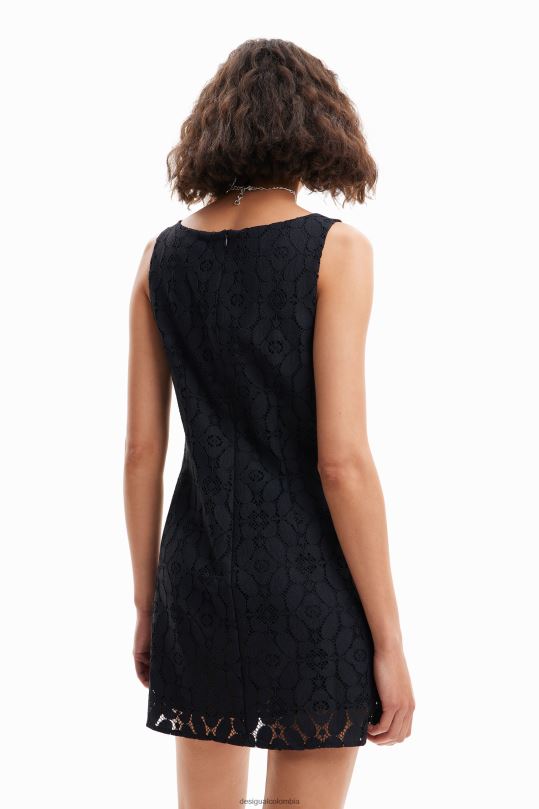 ropa 4802L508 mujer Desigual vestido corto de encaje - Desigual Colombia rebajas