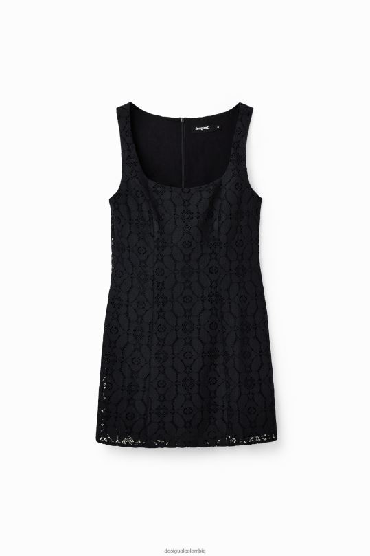 ropa 4802L508 mujer Desigual vestido corto de encaje - Desigual Colombia rebajas