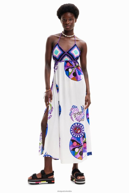 ropa 4802L523 mujer Desigual metro. vestido largo de crochet de christian lacroix - Desigual Colombia Medellín