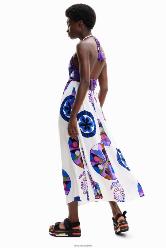 ropa 4802L523 mujer Desigual metro. vestido largo de crochet de christian lacroix - Desigual Colombia Medellín