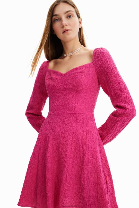 Desigual Colombia pagina oficial - ropa 4802L549 mujer Desigual vestido corto y delgado de corte a