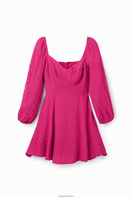 Desigual Colombia pagina oficial - ropa 4802L549 mujer Desigual vestido corto y delgado de corte a