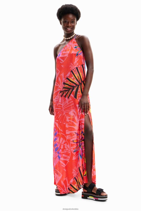 Desigual Colombia - ropa 4802L550 mujer Desigual vestido midi asimétrico tropical