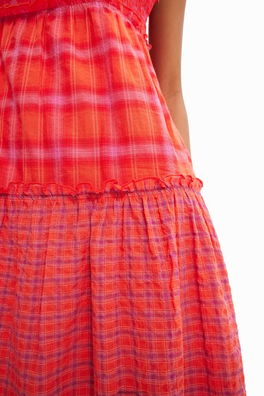 Desigual zapatos Colombia - ropa 4802L563 mujer Desigual vestido largo con tiras y patchwork