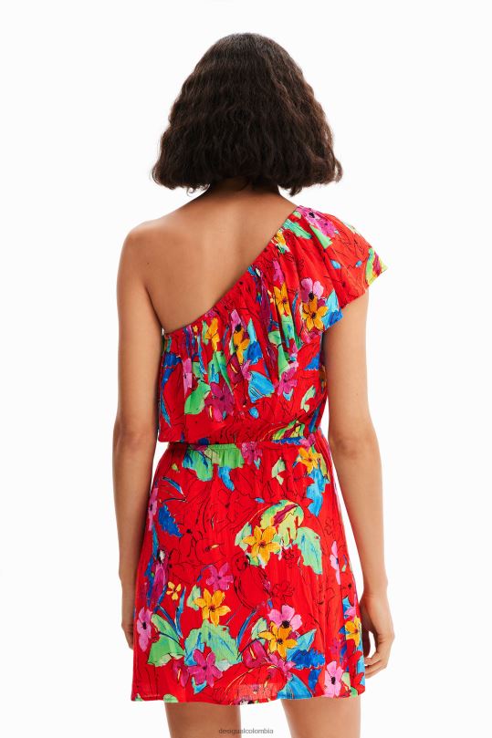 Desigual Colombia - ropa 4802L597 mujer Desigual vestido corto asimétrico tropical