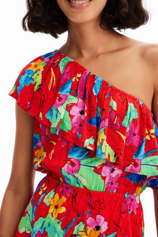 Desigual Colombia - ropa 4802L597 mujer Desigual vestido corto asimétrico tropical