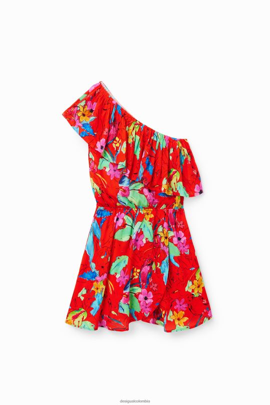Desigual Colombia - ropa 4802L597 mujer Desigual vestido corto asimétrico tropical