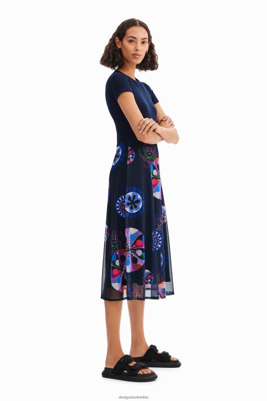 Desigual Colombia pagina oficial - ropa 4802L59 mujer Desigual metro. vestido combinado de christian lacroix