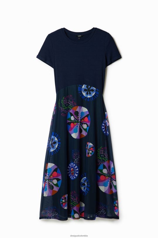Desigual Colombia pagina oficial - ropa 4802L59 mujer Desigual metro. vestido combinado de christian lacroix