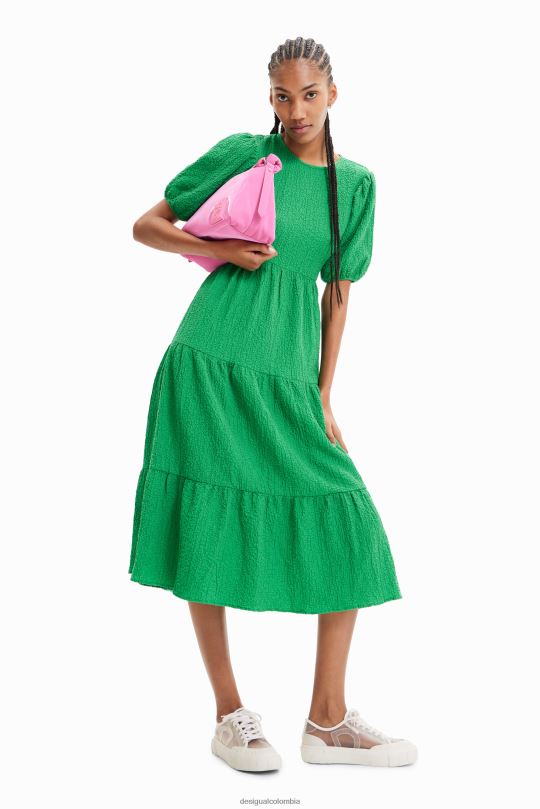 Desigual Colombia bolsos - ropa 4802L605 mujer Desigual vestido midi con escote en la espalda