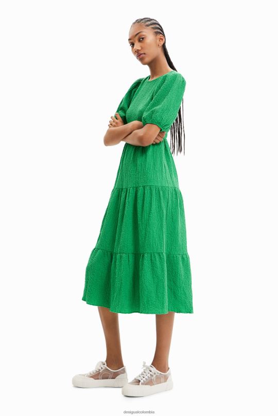 Desigual Colombia bolsos - ropa 4802L605 mujer Desigual vestido midi con escote en la espalda