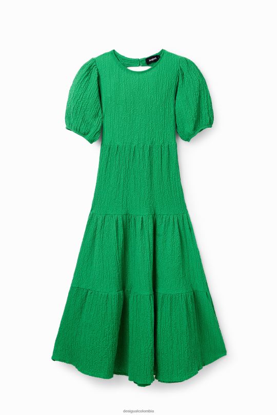 Desigual Colombia bolsos - ropa 4802L605 mujer Desigual vestido midi con escote en la espalda