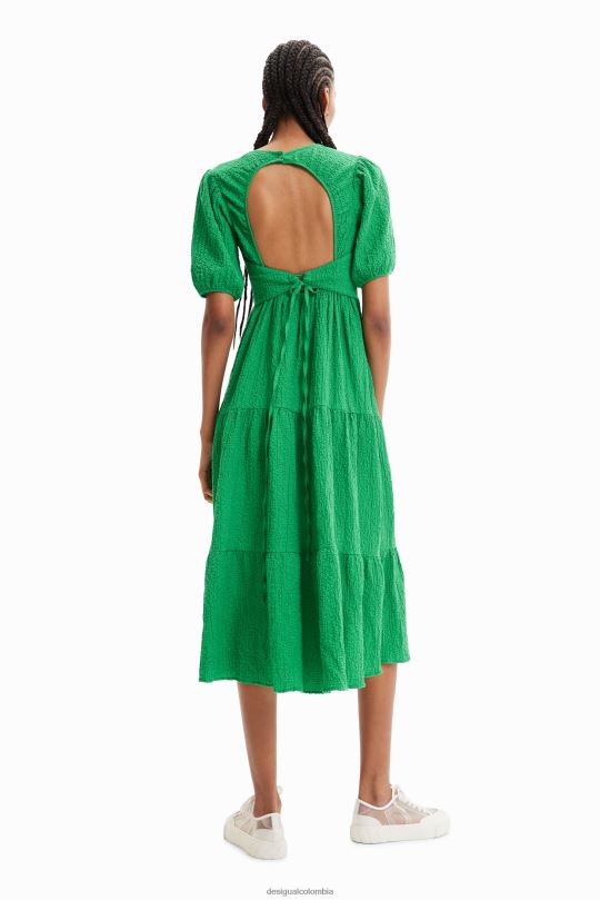 Desigual Colombia bolsos - ropa 4802L605 mujer Desigual vestido midi con escote en la espalda