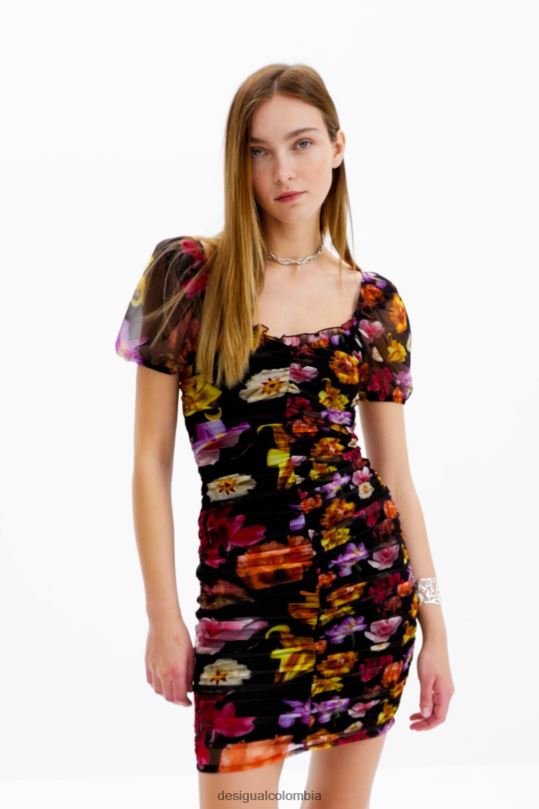 blusas Desigual bogota - ropa 4802L625 mujer Desigual metro. vestido corto fruncido de christian lacroix
