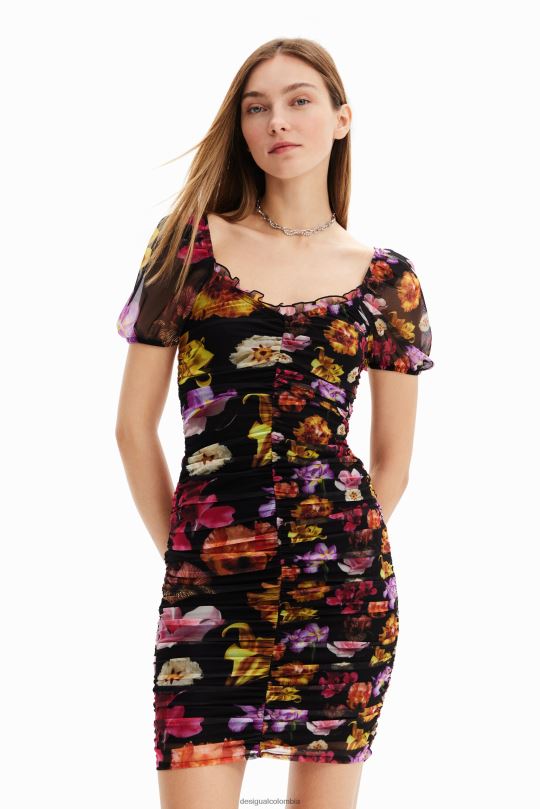 blusas Desigual bogota - ropa 4802L625 mujer Desigual metro. vestido corto fruncido de christian lacroix