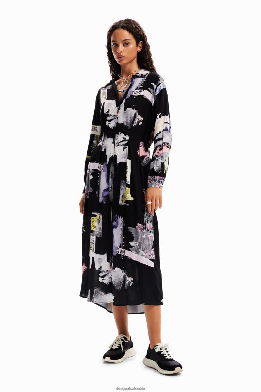 Desigual Colombia - ropa 4802L66 mujer Desigual vestido camisero midi