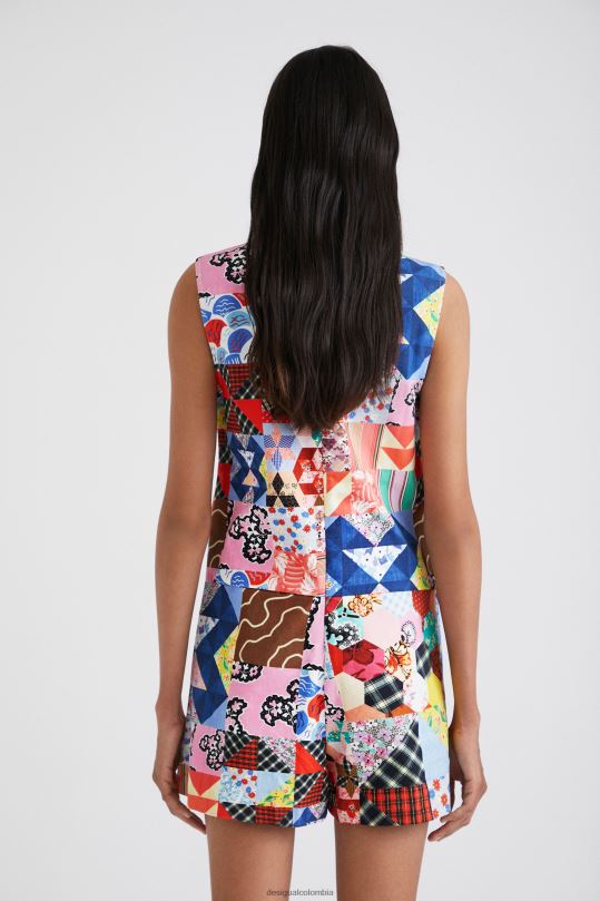 ropa 4802L670 mujer Desigual delantal de patchwork de johnson hartig - Desigual Colombia Medellín