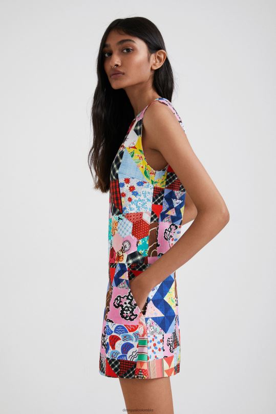ropa 4802L670 mujer Desigual delantal de patchwork de johnson hartig - Desigual Colombia Medellín