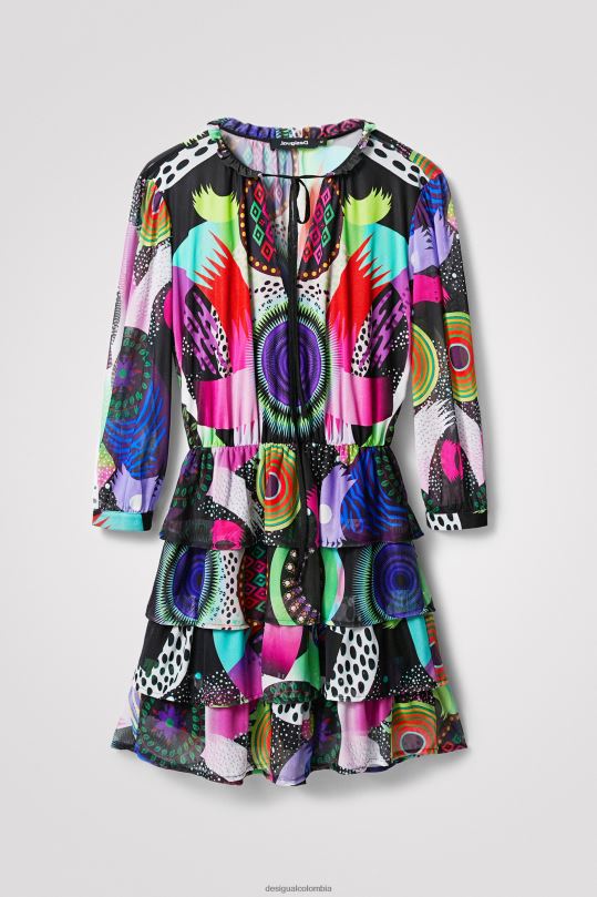 Desigual Colombia pagina oficial - ropa 4802L685 mujer Desigual metro. vestido a capas de christian lacroix