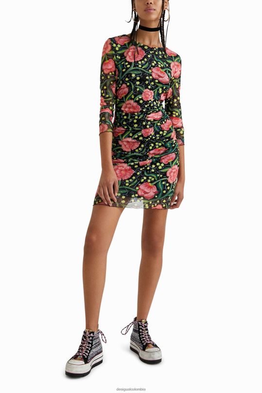 Desigual Colombia - ropa 4802L688 mujer Desigual vestido delgado con forro interior