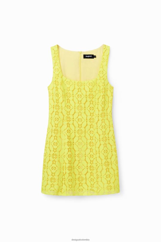 ropa 4802L763 mujer Desigual vestido corto de encaje - Desigual sale damen