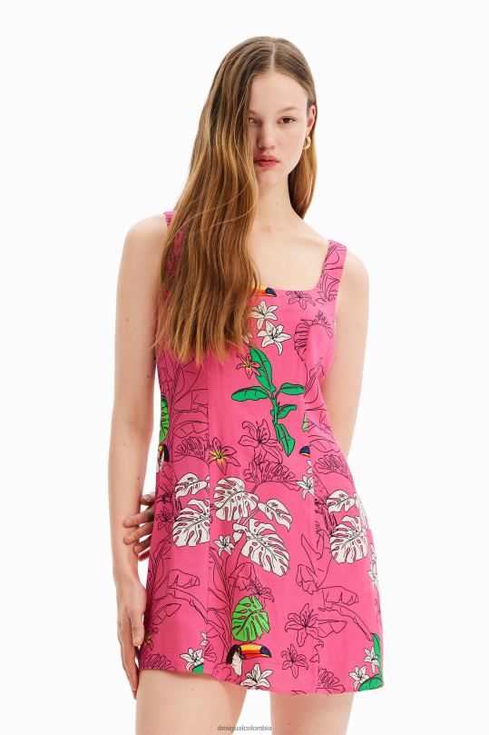 Desigual Colombia bolsos - ropa 4802L800 mujer Desigual vestido corto tropical
