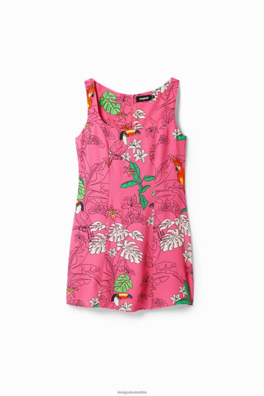 Desigual Colombia bolsos - ropa 4802L800 mujer Desigual vestido corto tropical