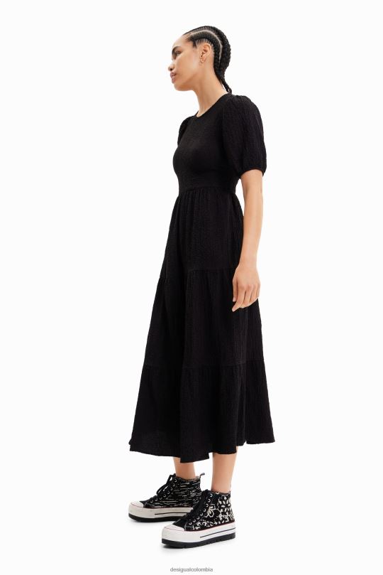 blusas Desigual bogota - ropa 4802L814 mujer Desigual vestido midi con escote en la espalda