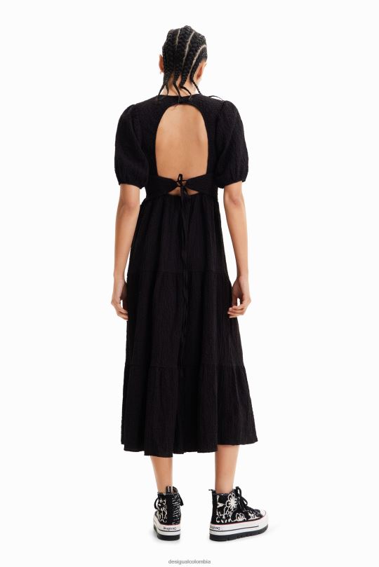 blusas Desigual bogota - ropa 4802L814 mujer Desigual vestido midi con escote en la espalda