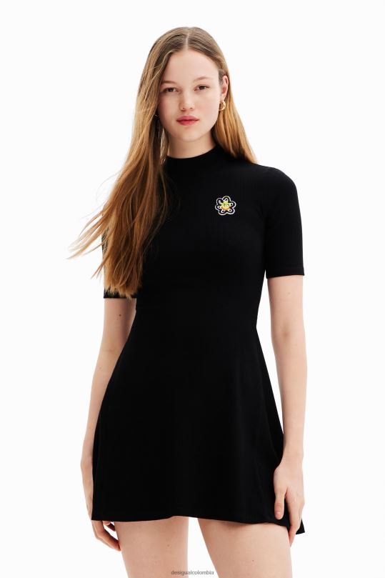 blusas Desigual bogota - ropa 4802L857 mujer Desigual vestido skater corto con flores