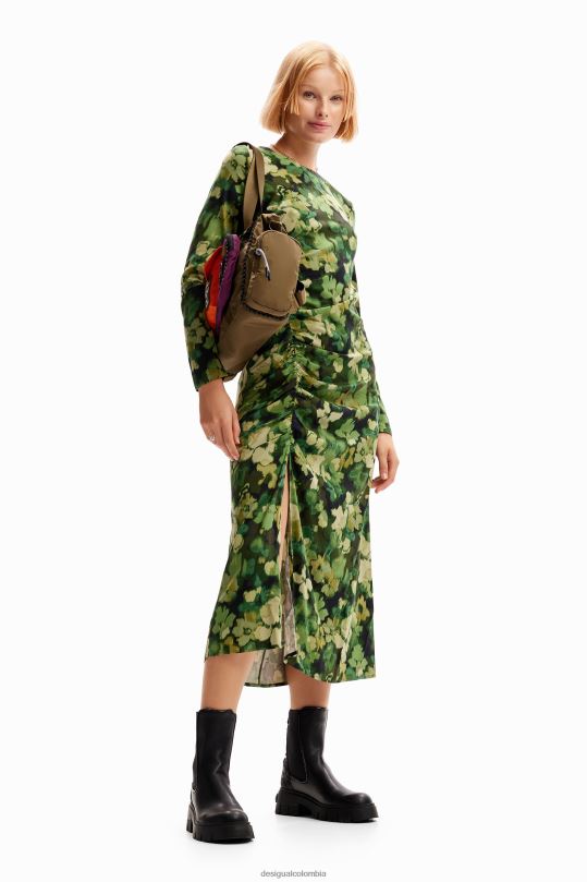 blusas Desigual bogota - ropa 4802L85 mujer Desigual vestido midi fruncido