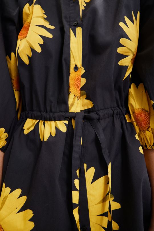 ropa 4802L862 mujer Desigual metro. vestido camisero con margaritas de christian lacroix - Desigual sale damen