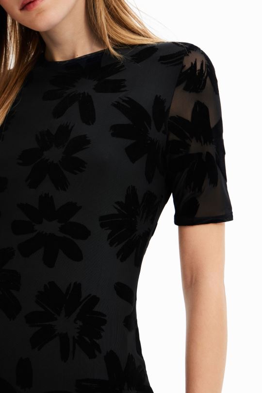 Desigual Colombia pagina oficial - ropa 4802L883 mujer Desigual vestido corto y delgado con flores
