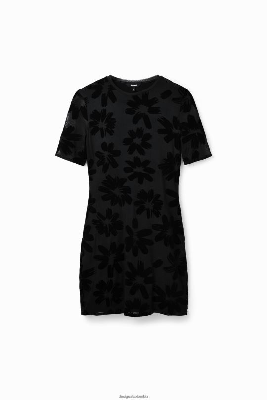 Desigual Colombia pagina oficial - ropa 4802L883 mujer Desigual vestido corto y delgado con flores