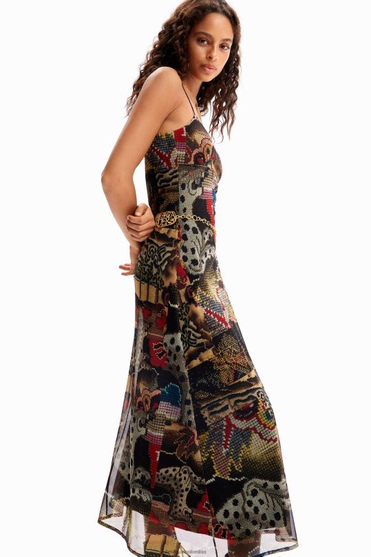 ropa 4802L91 mujer Desigual metro. vestido midi tapizado de christian lacroix - Desigual sale damen
