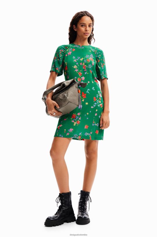 ropa 4802L92 mujer Desigual vestido corto de flores - Desigual sales online
