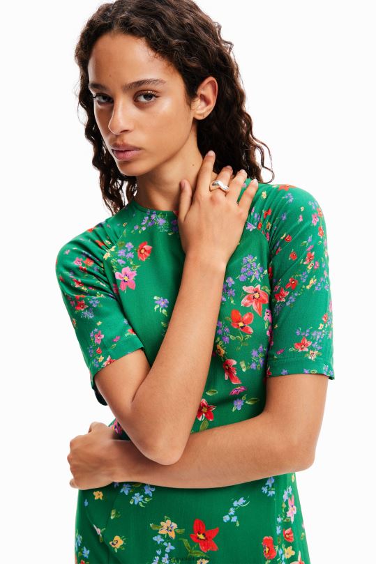 ropa 4802L92 mujer Desigual vestido corto de flores - Desigual sales online