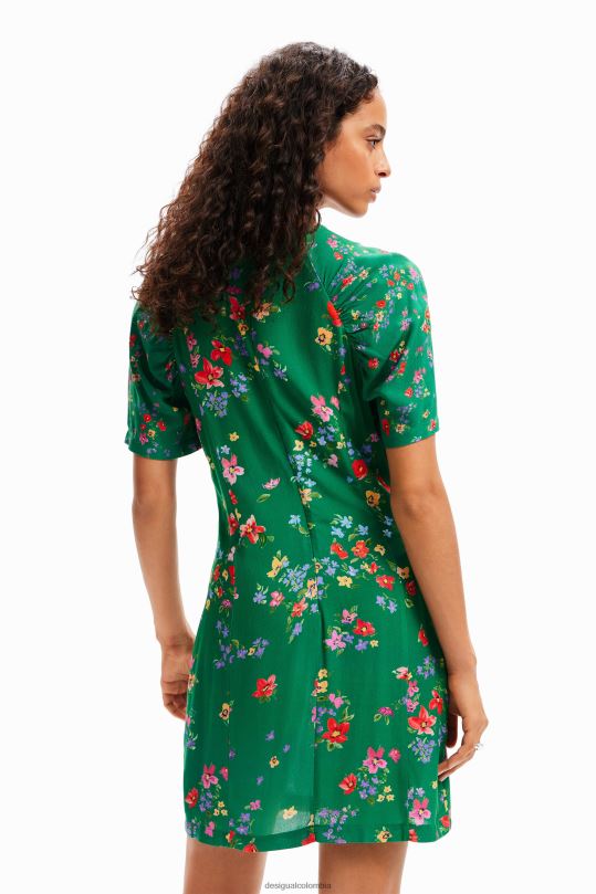 ropa 4802L92 mujer Desigual vestido corto de flores - Desigual sales online