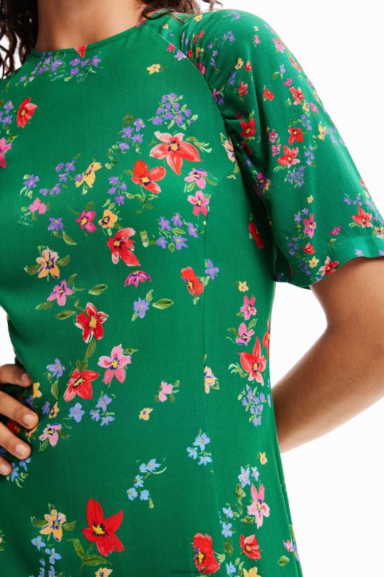 ropa 4802L92 mujer Desigual vestido corto de flores - Desigual sales online