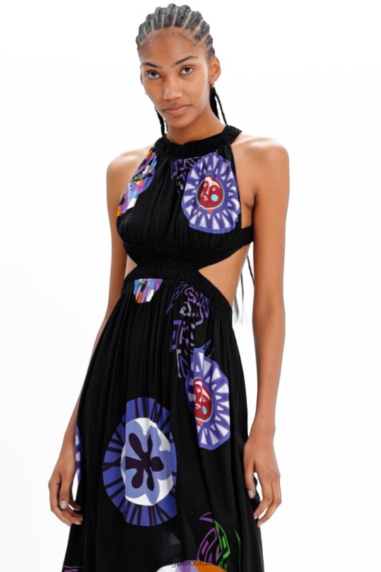 blusas Desigual bogota - ropa 4802L932 mujer Desigual metro. vestido midi con aberturas de christian lacroix