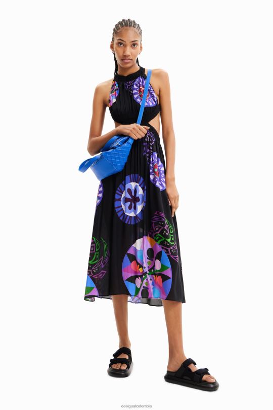 blusas Desigual bogota - ropa 4802L932 mujer Desigual metro. vestido midi con aberturas de christian lacroix