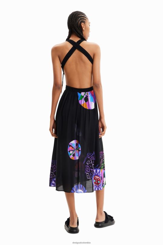 blusas Desigual bogota - ropa 4802L932 mujer Desigual metro. vestido midi con aberturas de christian lacroix