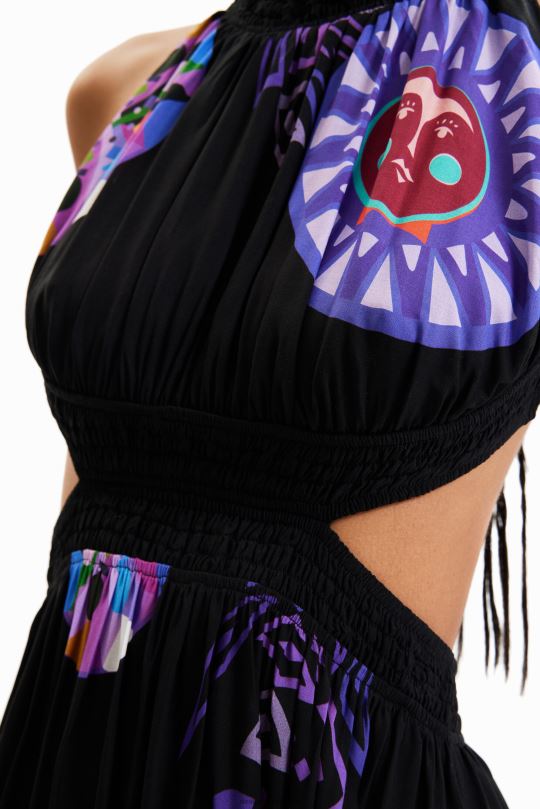 blusas Desigual bogota - ropa 4802L932 mujer Desigual metro. vestido midi con aberturas de christian lacroix