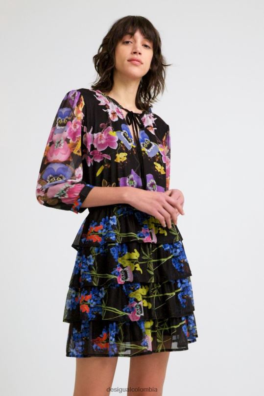 ropa 4802L949 mujer Desigual metro. vestido de orquídeas de christian lacroix - Desigual Colombia Medellín