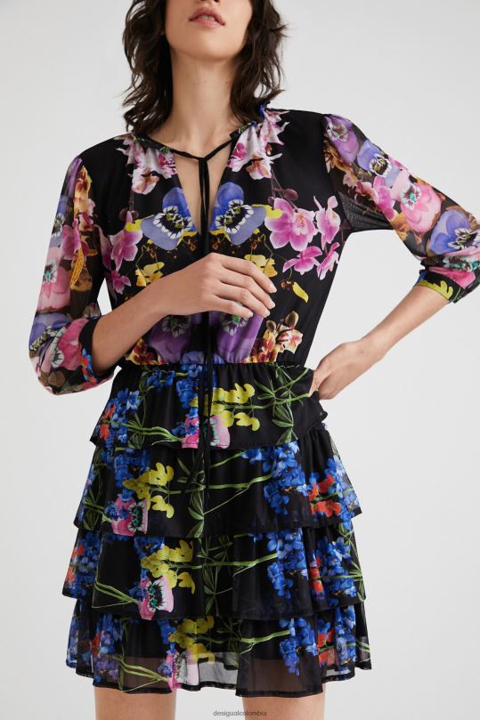ropa 4802L949 mujer Desigual metro. vestido de orquídeas de christian lacroix - Desigual Colombia Medellín