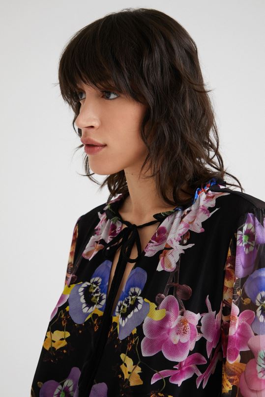 ropa 4802L949 mujer Desigual metro. vestido de orquídeas de christian lacroix - Desigual Colombia Medellín