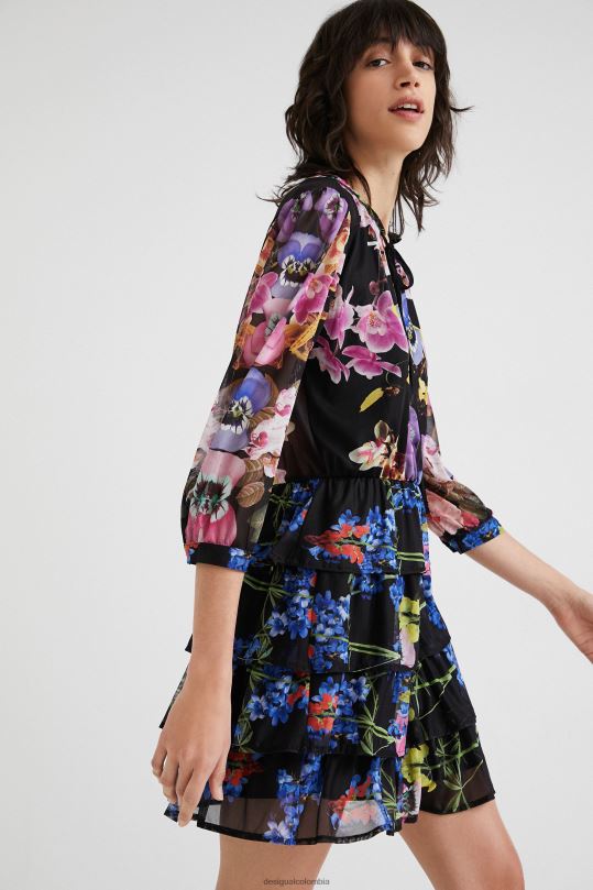 ropa 4802L949 mujer Desigual metro. vestido de orquídeas de christian lacroix - Desigual Colombia Medellín